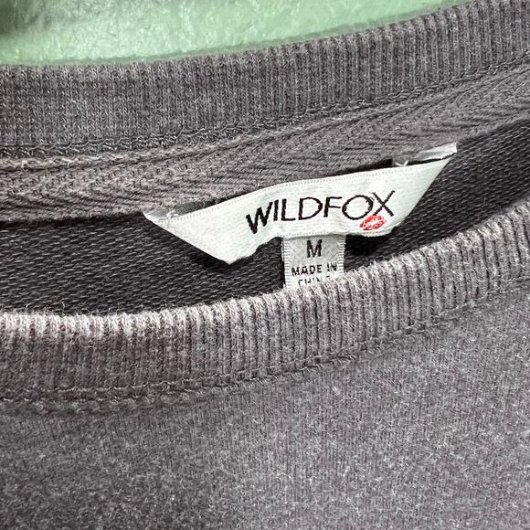 Wildfox "Easy Does It" Rainbow Sweatshirt | Soft Grey | Women's Medium - Picture 6 of 8